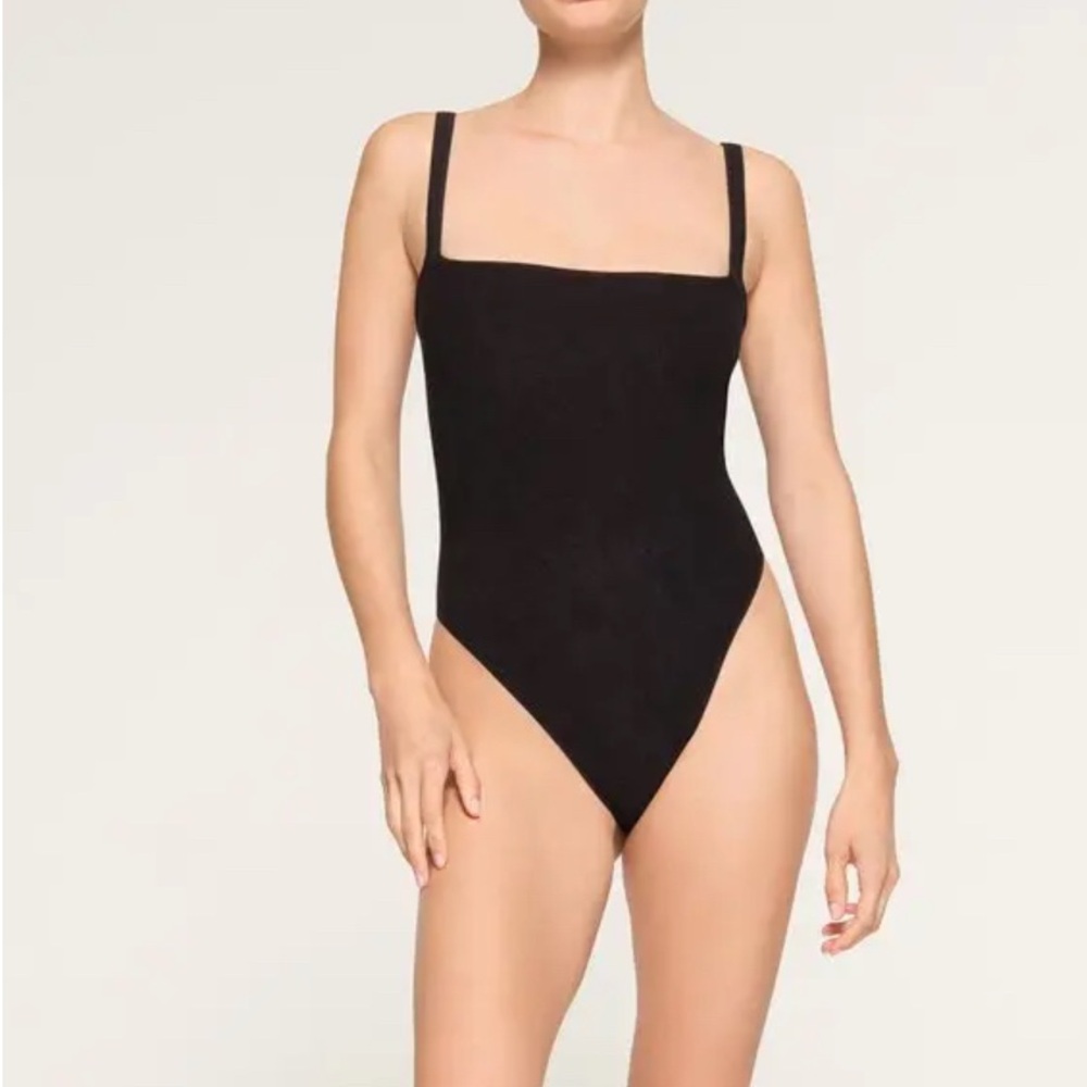 SKIMS‎ Terry Lounge Seamless Bodysuit — Onyx | Size 2X/3X | NWT